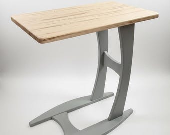 large C table for sofa, 100% real wood, handmade