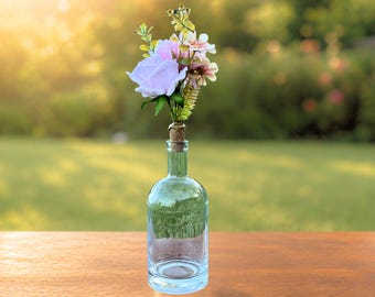 Botanical Bottle Stopper: Floral Cork Topper, Handmade Accent Piece, Multiple Styles