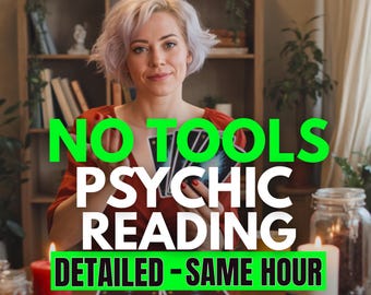 No Tools Intuitive Energy Tarot Insight, Clairvoyant Guidance, Psychic Reading , Same Hour