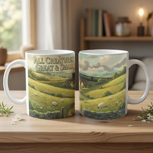 All Creatures Great and Small Ceramic Mug, Yorkshire Dales Landscape Tea Cup