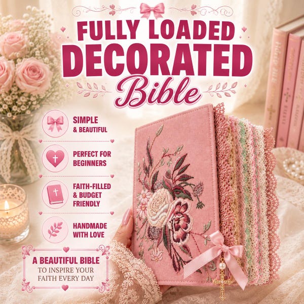 FULLY Decorated LOADED Bible