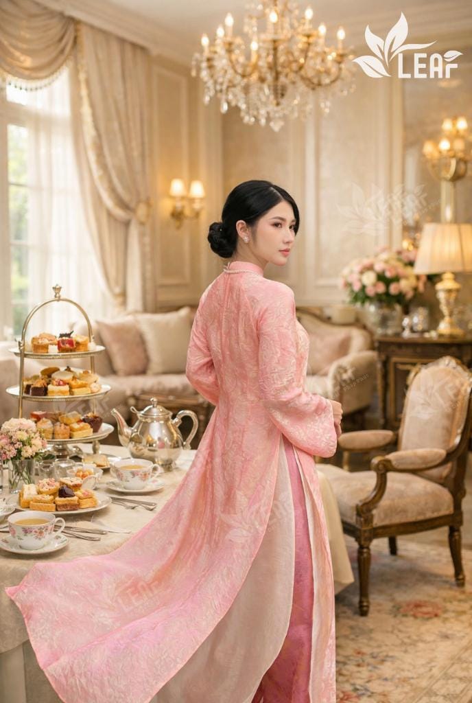 Custom Silk Áo Dài Vietnamese Dress