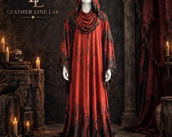 Capa con capucha de lona para Halloween, capa de disfraz gótico, túnica de fantasía medieval, disfraz para LARP