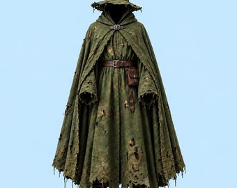 Disfraz de túnica de mago oscuro para hombre, atuendo de hechicero medieval, cosplay de fantasía LARP