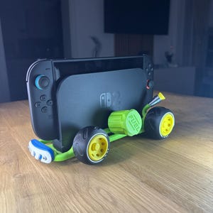 Mario Kart dockningsställ – 3D-utskrivet Nintendo Switch OLED & Switch 2 laddningshållare