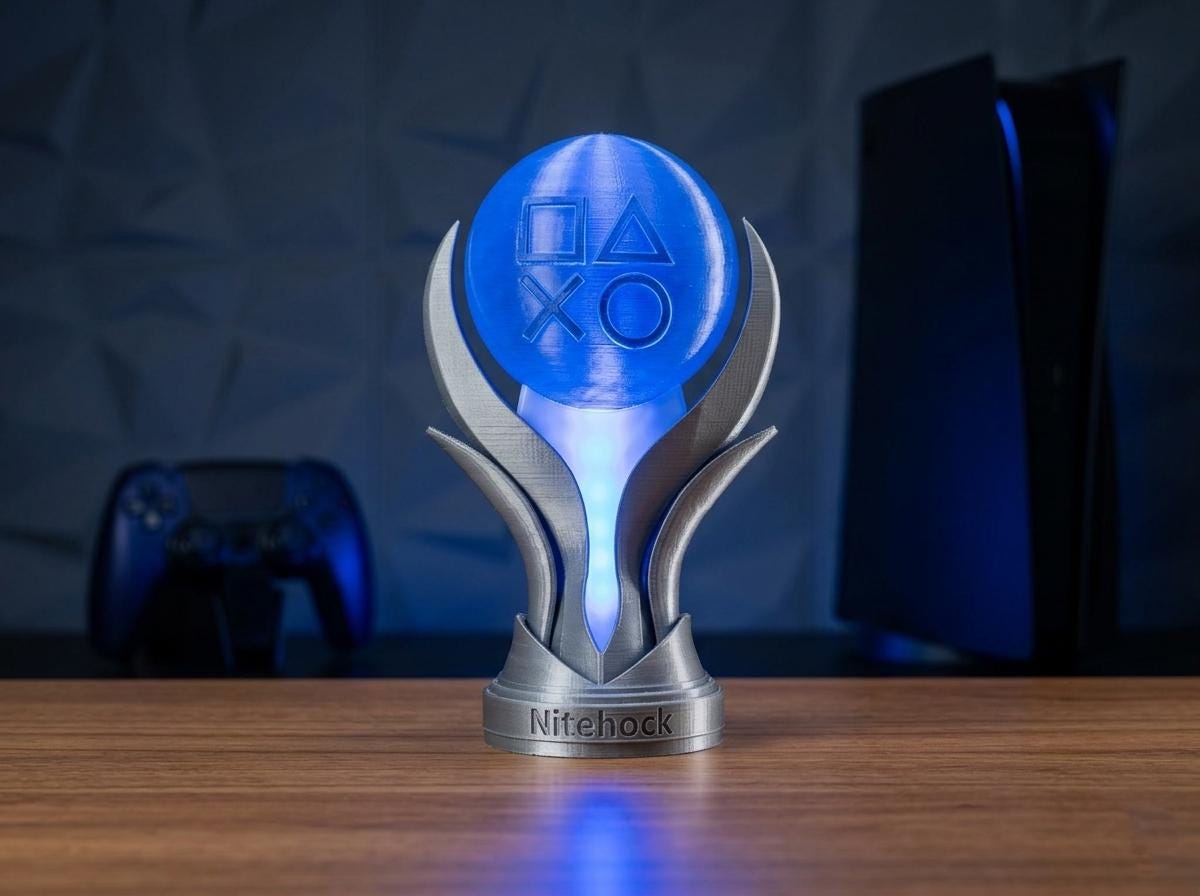 3d Printed Platinum Trophy - Etsy UK
