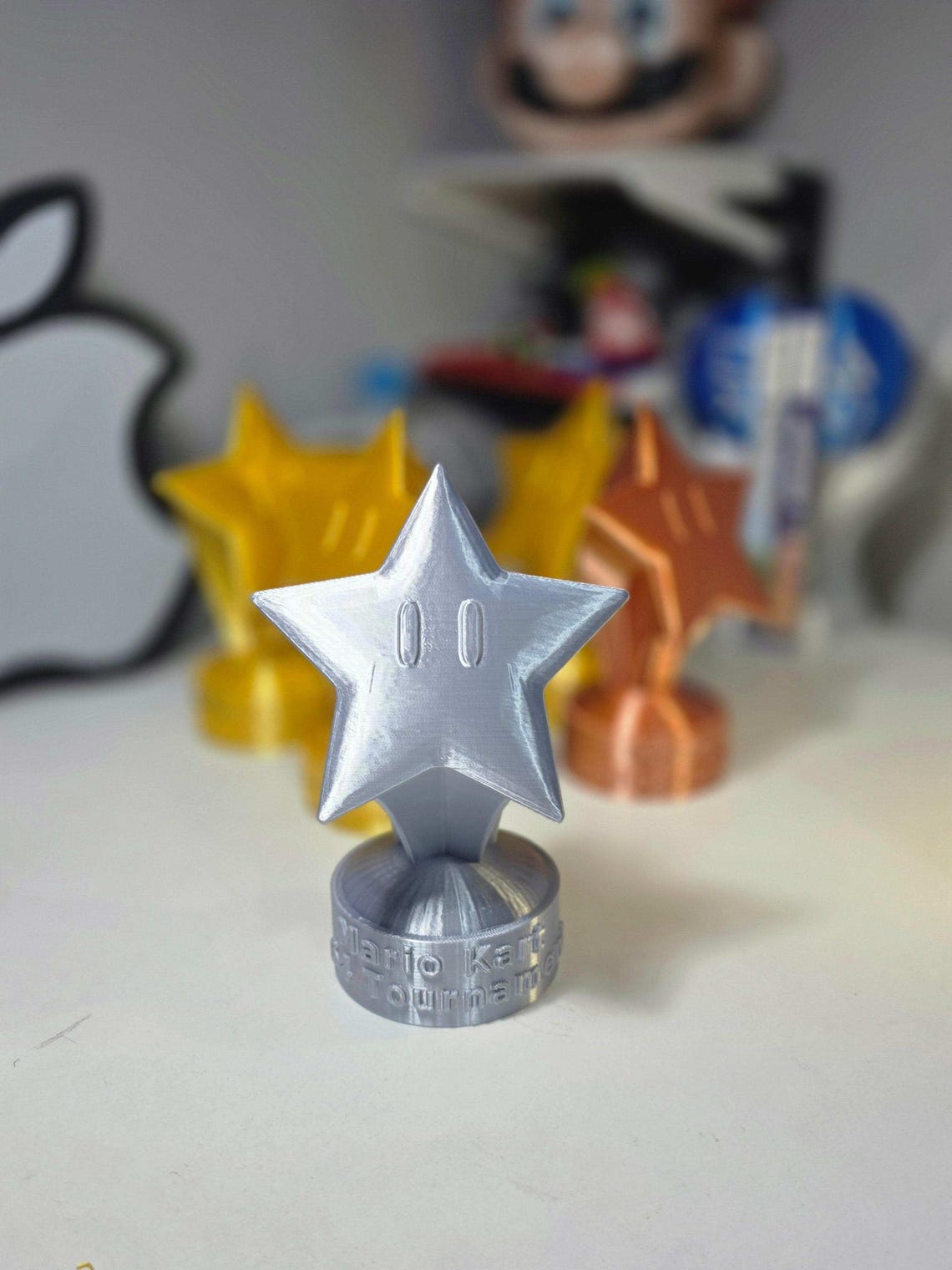 3D Mario Kart Custom Trophy Fan Art, Personalized Star Trophy, Super ...