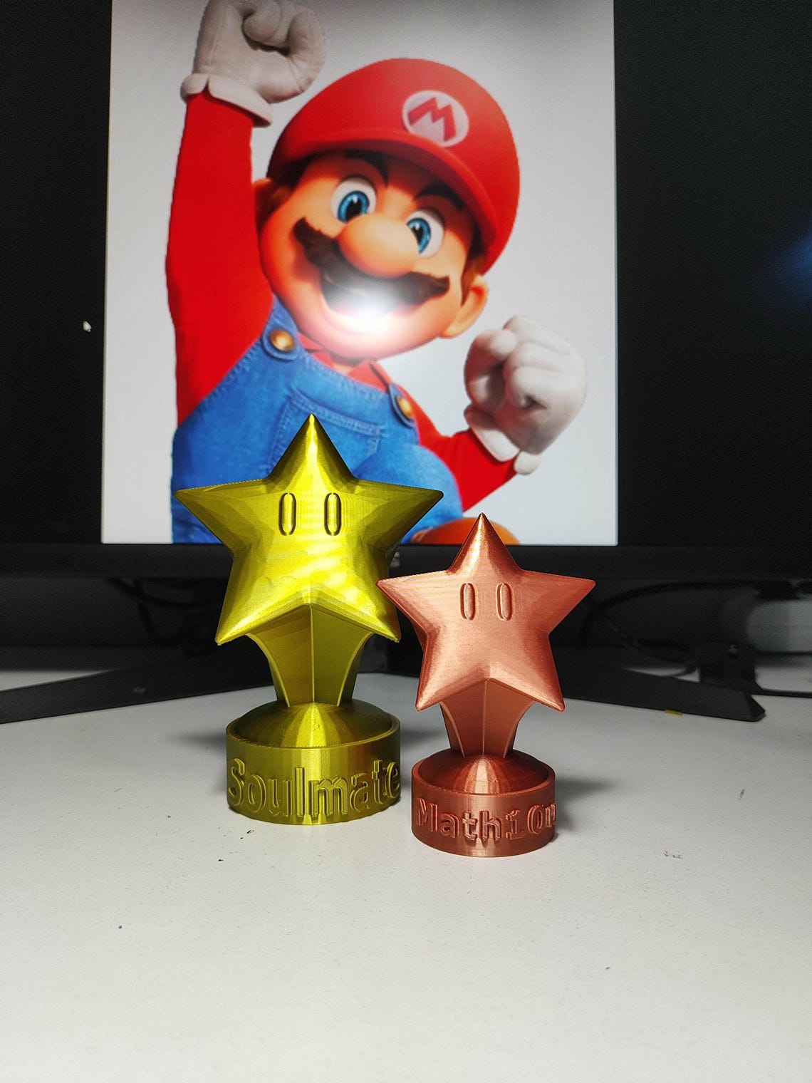 3D Mario Kart Custom Trophy Fan Art, Personalized Star Trophy, Super ...