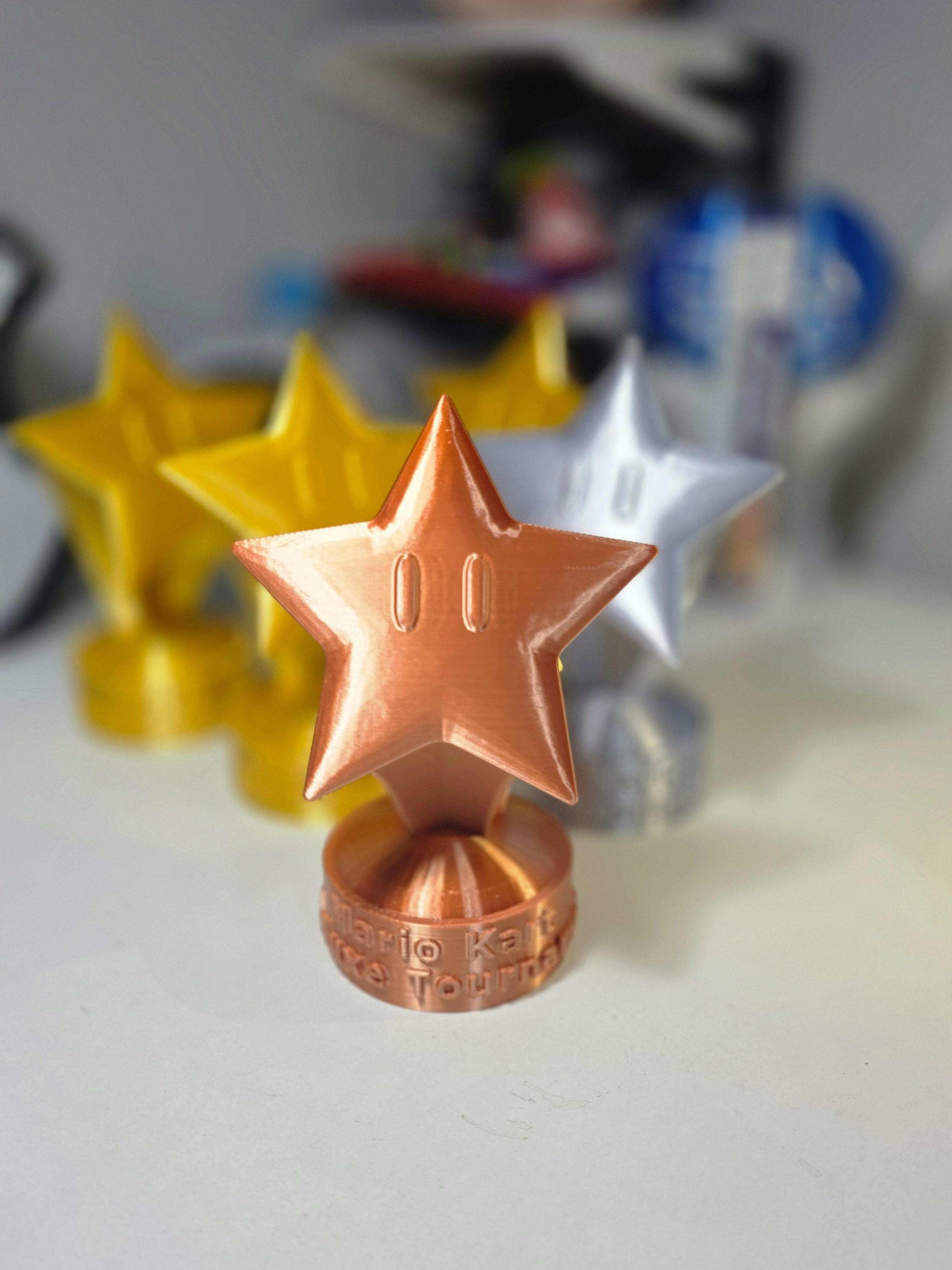3D Mario Kart Custom Trophy Fan Art, Personalized Star Trophy, Super ...