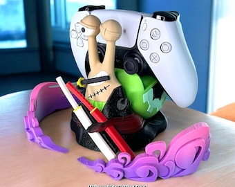 Roronoa Zoro Controller Stand Den Den Mushi Style , Anime Gaming Holder Inspired by One Piece