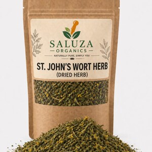 St. John’s Wort (Hypericum perforatum) – Dried Herb for Tea & Botanical Blends | Saluza Organics