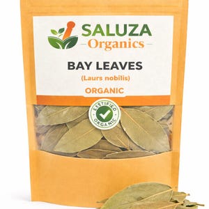 Organic Bay Leaves (Indian Tej Patta) – Aromatic Whole Culinary Spice for Biryani, Curries & Rice