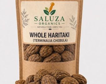 Haritaki entero (Terminalia Chebula) – Fruta de hierbas seca natural – Vegano y sin gluten