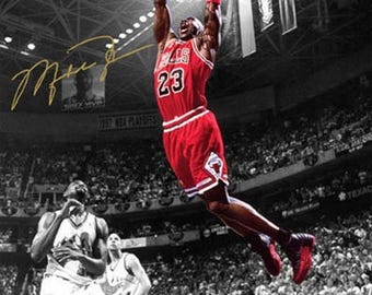 マイケル ジョーダン ポスター ビンテージ シカゴ ブルズ