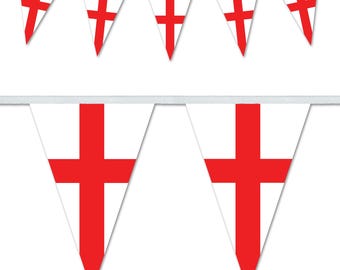 Guirnalda para el Día de San Jorge – Banderines decorativos con la Cruz de San Jorge (200 x 300 mm)