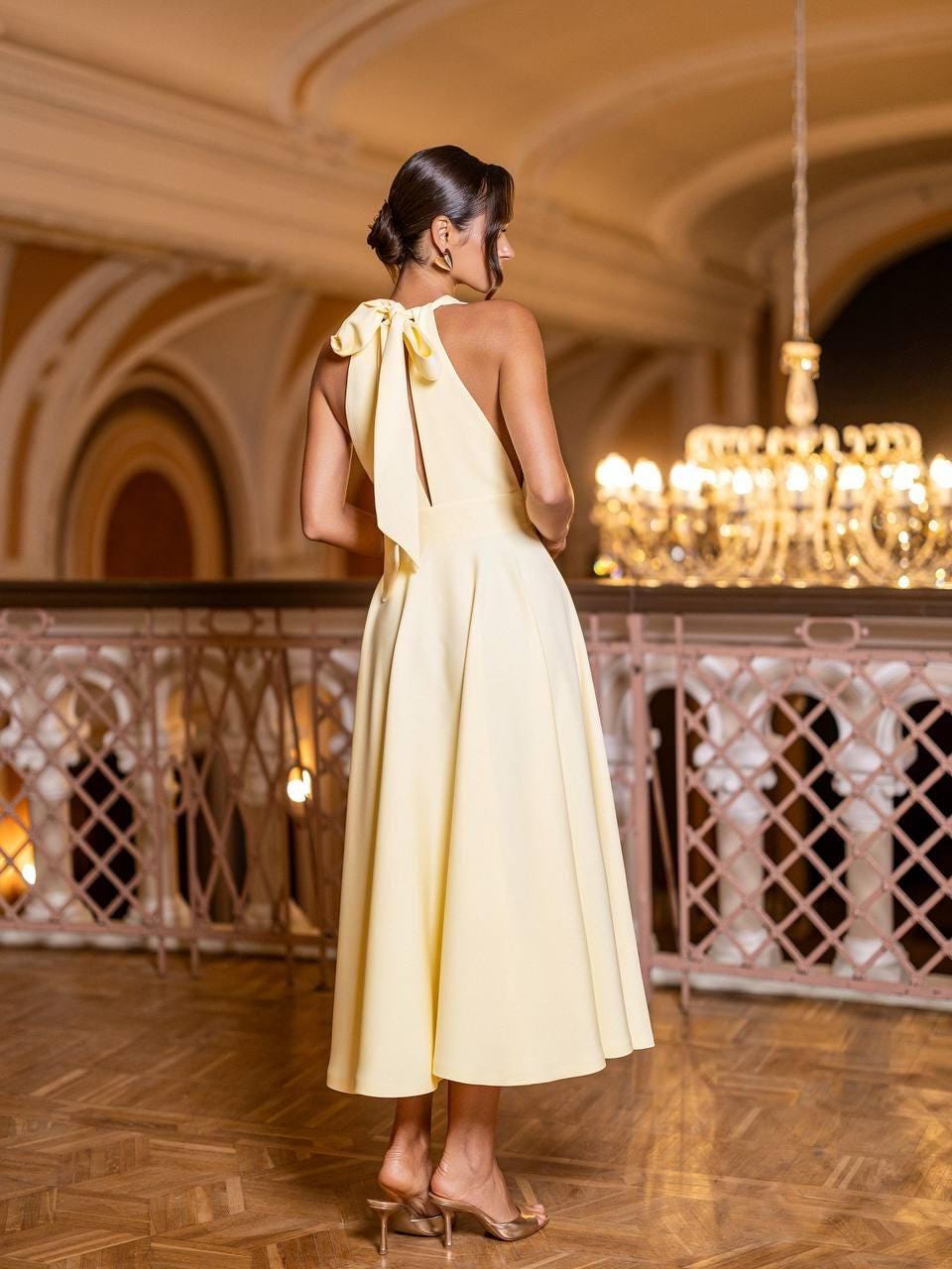 bridesmaid halter dress Charming Halter Sleeveless Lace Short/Mini Chiffon Bridesmaid Dresses main image 1
