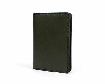 The Morel Bifold, Slim Full Grain Leather Bifold Wallet, Hand Saddle-Stitched, 6 Pockets