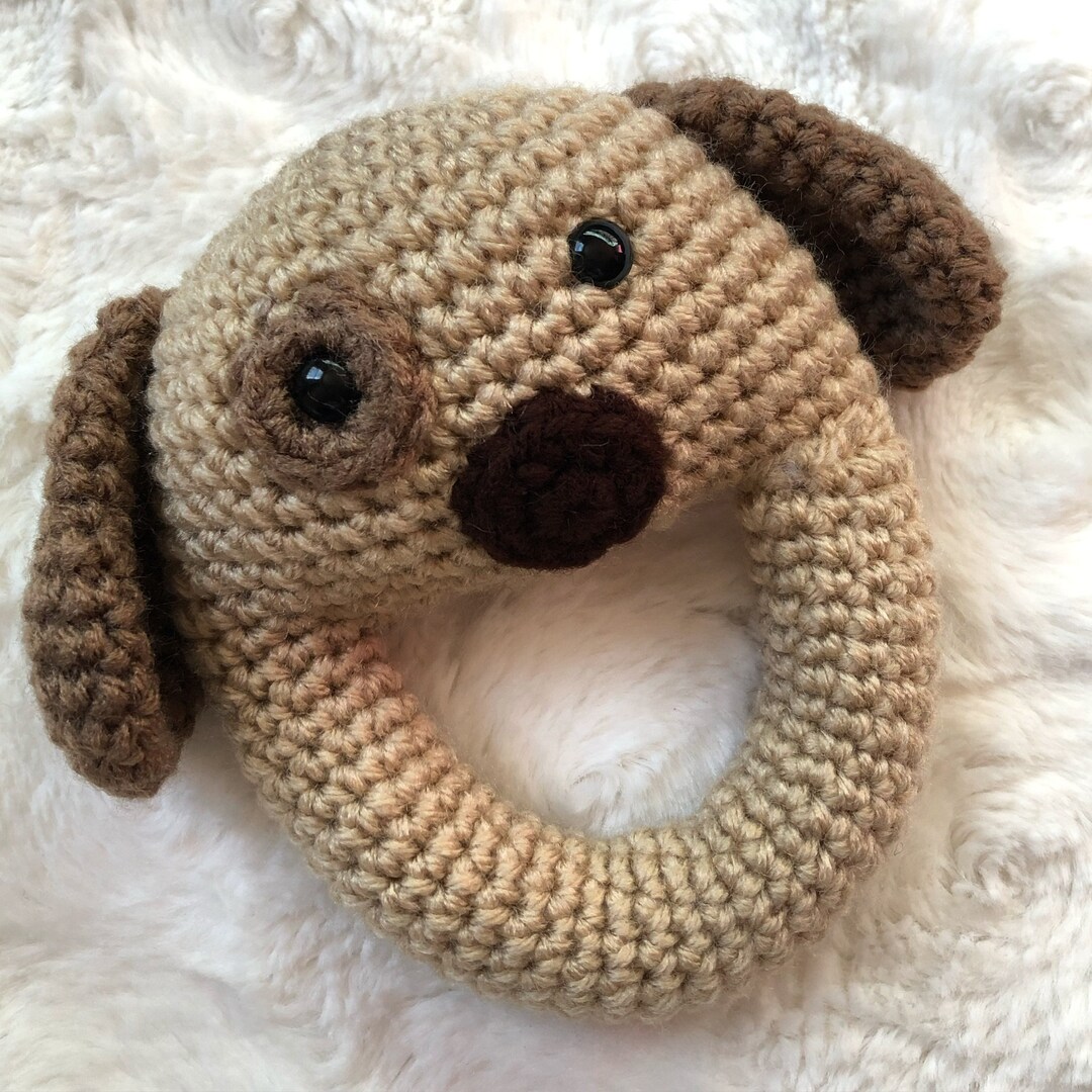 Dog Rattle Pattern, Crochet Baby Rattle Pattern, Crochet Baby PDF ...