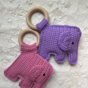 Crochet elephant rattle, baby rattle, baby shower gift, baby rattle, safari baby gift, handmade rattle, sonaja de elefante