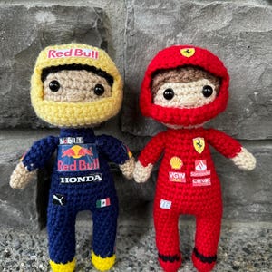 Formula one doll pattern, Driver doll pattern, Driver PDF, Crochet formula 1 pattern,  Crochet doll pattern PDF, crochet Nascar driver PDF