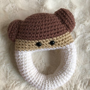 Princess leia rattle pattern,Star wars rattle pattern, Baby rattle pattern,Rattle pattern,Crochet pattern,Amigurumi pattern, PDF rattle