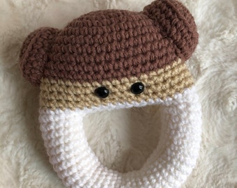 Prinzessin leia Rasselmuster, Star Wars Rasselmuster, Baby Rasselmuster, Rasselmuster, Häkelmuster, Amigurumi Muster, PDF Rassel