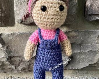 Miss Rachel inspired doll pattern, Ms Rachel doll pattern, Ms Rachel PDF, Patron para tejer a Miss Rachel Crochet doll pattern PDF