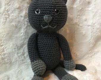 Gehaakt kattenpatroon, kat pdf, amigurumi kattenpatroon, poespatroon, gehaakt kattenpatroon, poes amigurumi pdf, eenvoudig haakpatroon pdf