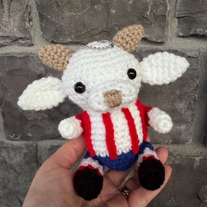 Padrão de crochê Chiva del Guadalajara SOMENTE PDF, padrão PDF do mascote Chivas, Patron para tejer la chiva del Guadalajara, padrão mascote de futebol