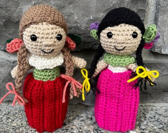 Crochet Mexican Doll Pattern: Mazahua Amigurumi (PDF Download), crochet doll pattern, amigurumi doll crochet PDF, easy crochet pattern