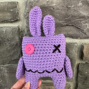 Crochet ugly doll, Handmade ugly doll, Ugly bunny, Amigurumi ugly doll, Halloween decor, Halloween crochet toy, crochet voodoo bunny