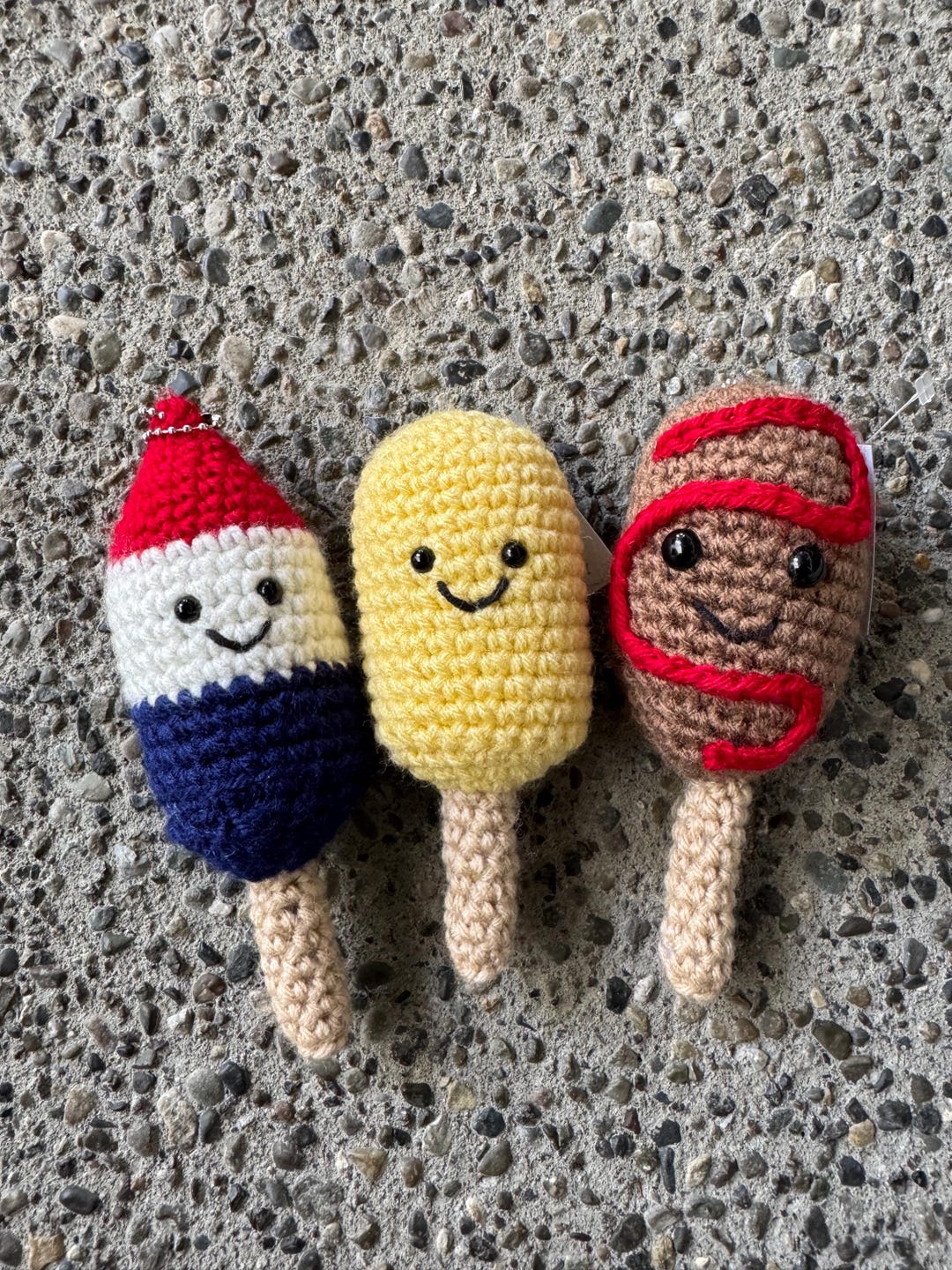 Crochet Popsicle Pattern: Bomb Pop, Popsicle and Corn Dog Summer Treats ...