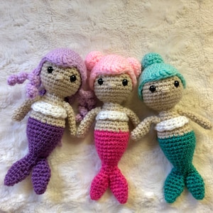 Crochet mermaid pattern, mermaid PDF, amigurumi mermaid pattern, patron para sirena, amigurumi pattern, mermaid doll pattern