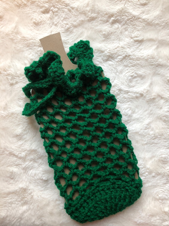 free pattern for crochet wine bottle gift bolsas