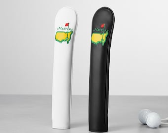 Fundas para palos de golf, de piel sintética blanca y con forro suave.