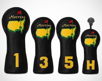 Juego de fundas para palos de golf, cubiertas híbridas de cuero sintético para driver y fairway