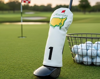 Funda para palo de golf Driver, piel sintética, número 1, color blanco y verde