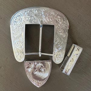 Montana Silversmiths Buckle Set - Etsy display picture 1