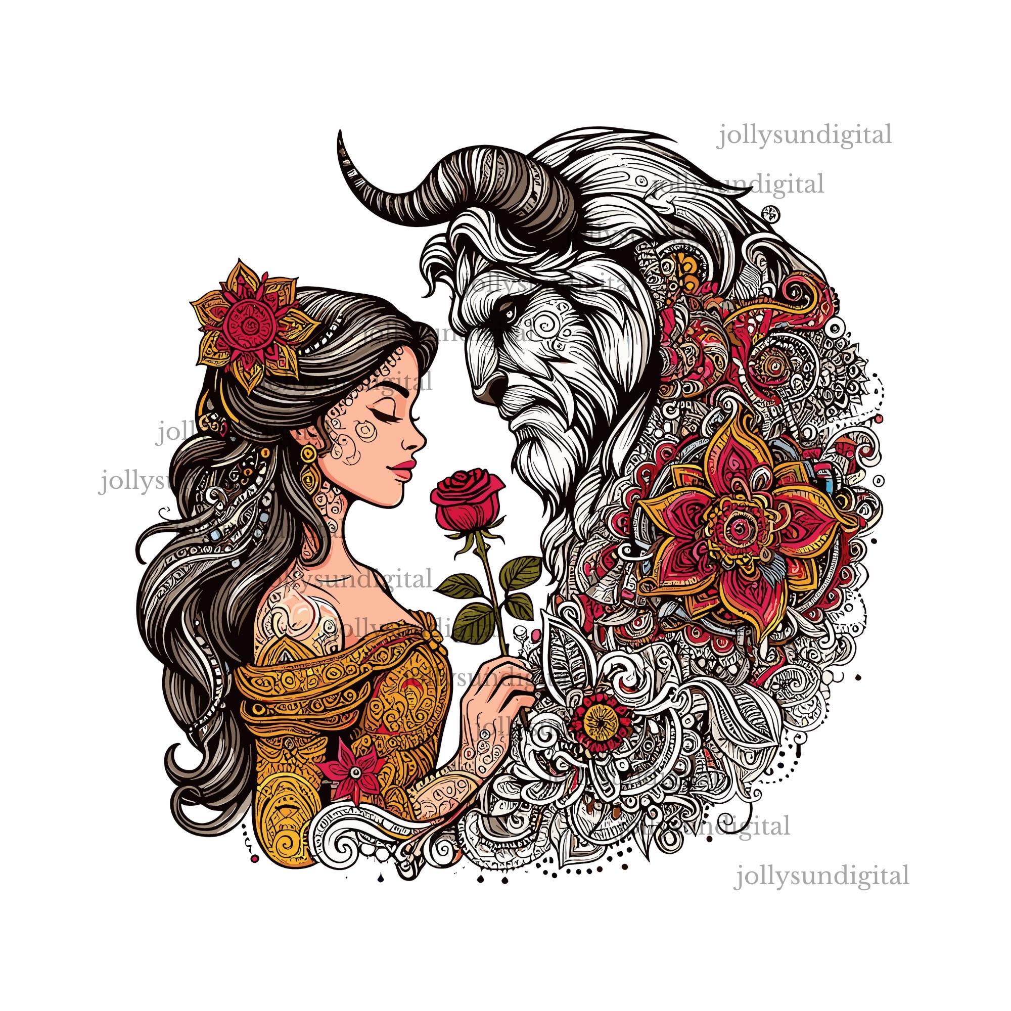 BEAUTY:BEAST トライバルタトゥーカットソー Belle Tattoo T-Shirt
