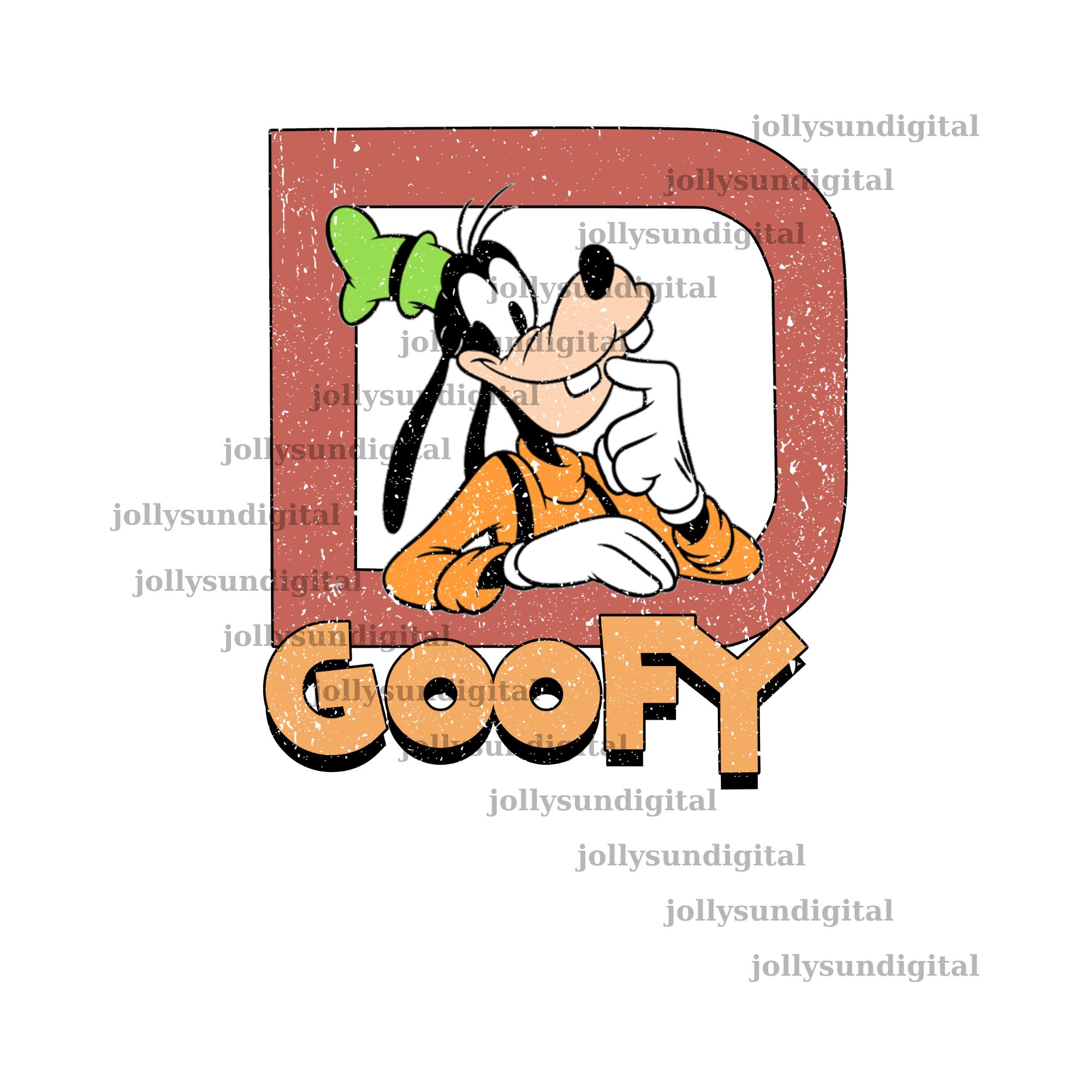 Vintage Goofy PNG Sublimation Design, Retro Distressed Cartoon ...