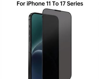 Privacy Glass Screen Protector for iPhone 11, 12, 13, 14, 15, 16, 17 Pro Max Plus – Anti-Spy Tempered Glass