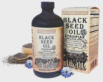 Black Seed Oil Ethiopian | Pure Cold-Pressed Nigella Sativa Immune Support