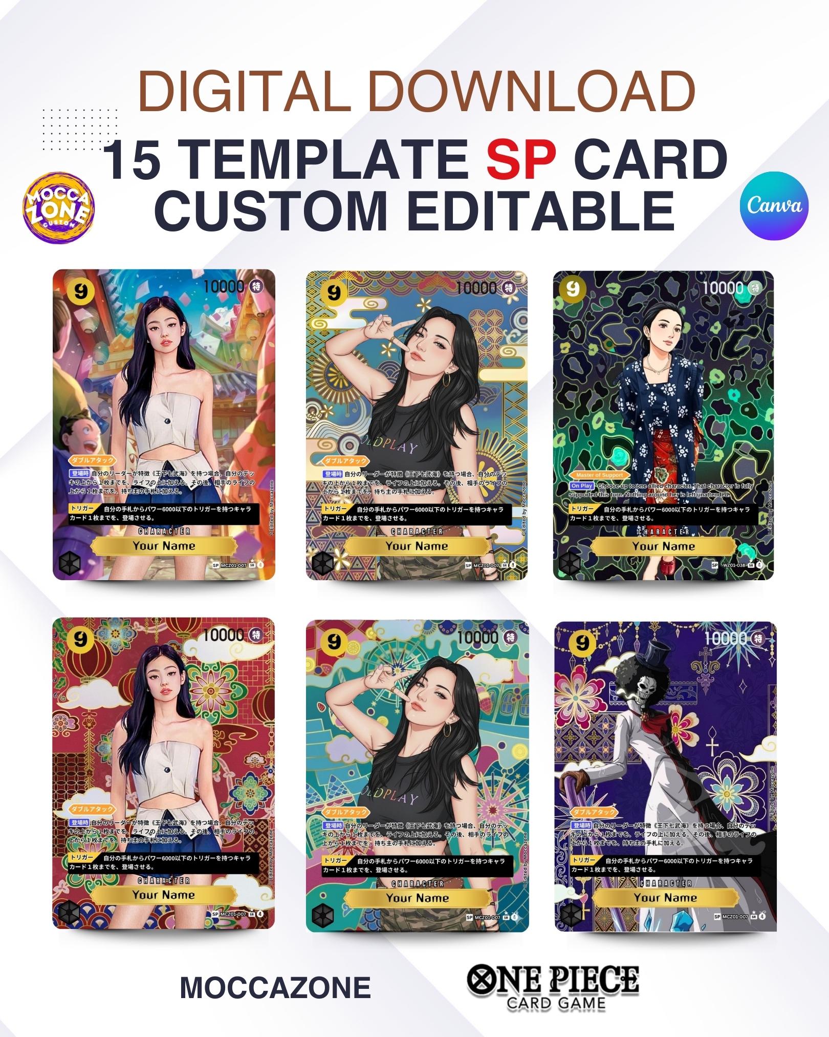 One Piece TCG Custom Super Parallel (SP) Card Template - Canva