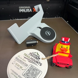 2024+ Jeep Wrangler Gladiator Phone Mount | MagSafe Charging | Dash Friction-Fit Holder | No-Tools Install | TrailMounts imagen 4