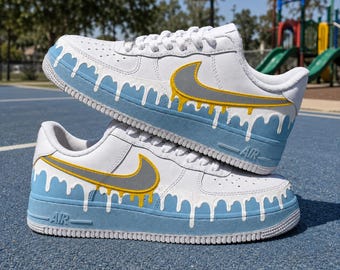 30th Birthday Gift Custom Sneakers, Hand Painted Shoes, Personalized Birthday Shoes, Unique Gift for Her Him, Custom Drip Sneakers
