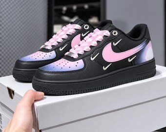 Sweet 16 Birthday Gift for Girl, Personalized Pink Black Sneakers, Custom 16th Birthday Shoes, Teen Girl Gift, Daughter Gift