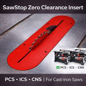SawStop PCS, ICS, CNS Insert