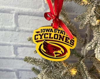 Iowa State Cyclones Layered Ornament