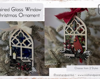 Stained Glass Window Christmas Ornament