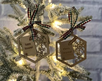 School Notepad and Pencil Ornament